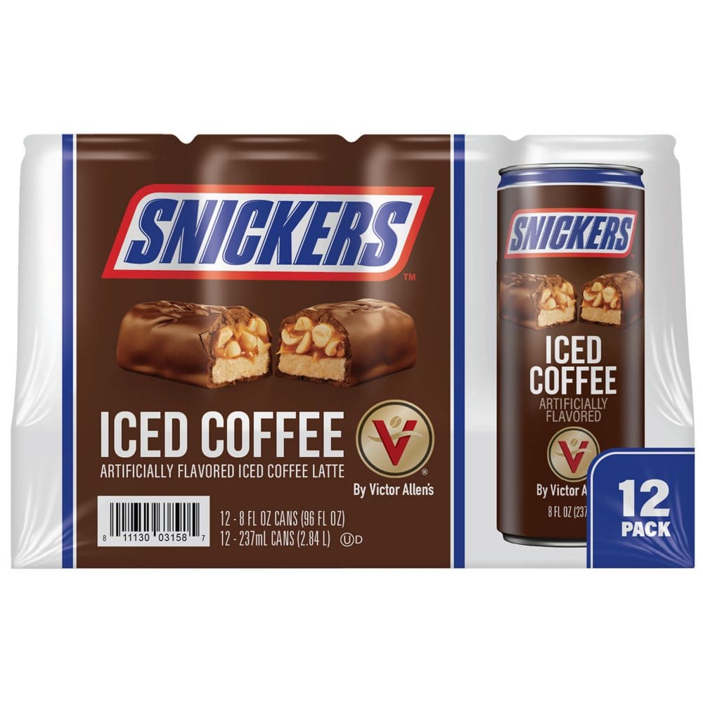 Snickers Iced Coffee Latte (8 fl. oz. 12 pk.) - Summer of Iced Coffee - ShelHealth