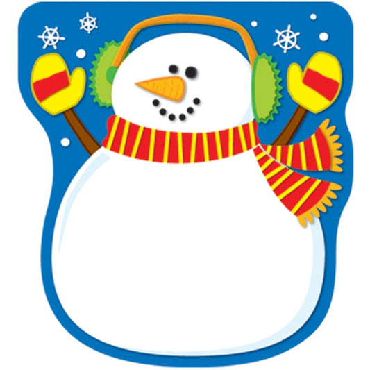 Snowman Notepad (Pack of 12) - Note Pads - Carson Dellosa Education
