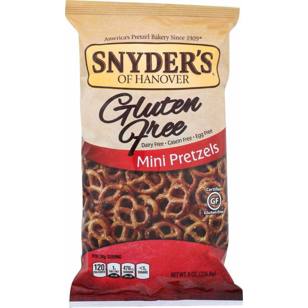 SNYDERS OF HANOVER Snyder'S Of Hanover Gluten Free Mini Pretzels, 8 Oz