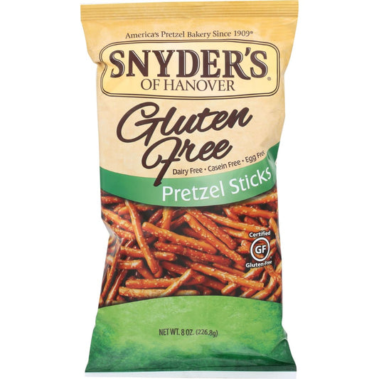 SNYDERS OF HANOVER: Gluten Free Pretzel Sticks 8 oz (Pack of 5) - Grocery > Natural Snacks > Snacks > Pretzels - SNYDERS OF HANOVER