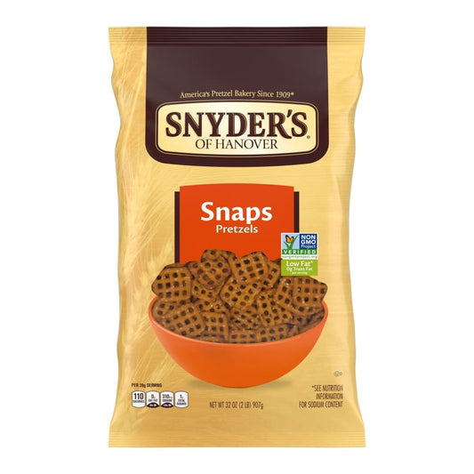 Snyder’s of Hanover Snyder’s of Hanover Pretzel Snaps 32 oz. - Home/Grocery Household & Pet/Canned & Packaged Food/Snacks/Salty Snacks/ -