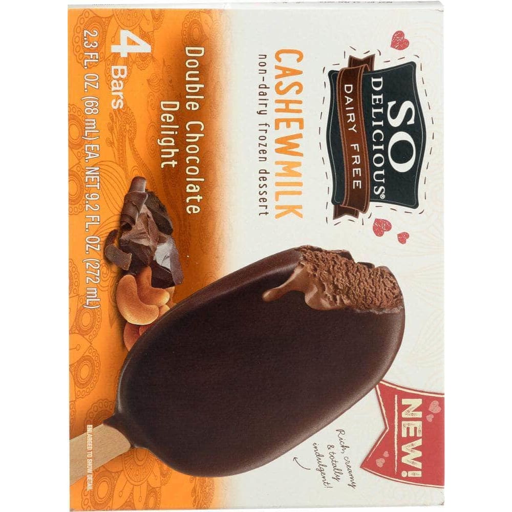SO DELICIOUS So Delicious Cashewmilk Dipped Double Chocolate Delight, 9.2 Oz