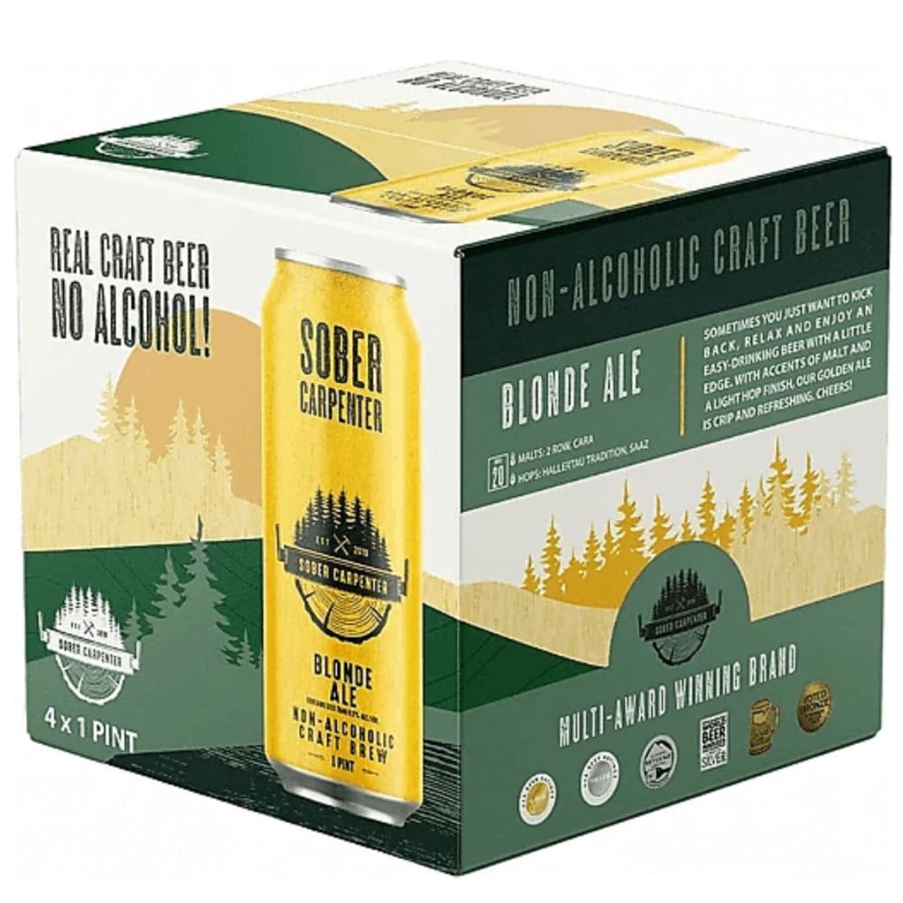 SOBER CARPENTER: Beer Nonalch Blonde Ale 64 FO (Pack of 3) - Grocery > Beverages - SOBER CARPENTER