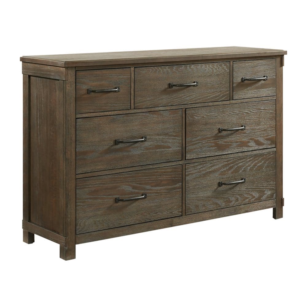 Society Den Jack 7-Drawer Dresser Walnut - Dressers - ShelHealth