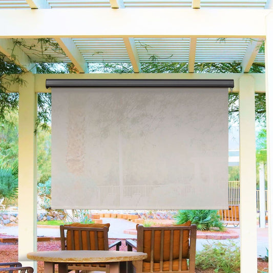Sol Armor Sol Armor 6’ x 8’ Cordless Outdoor Sun Shade with Valance - Home/Patio & Outdoor Living/Awnings & Outdoor Shading/Window &