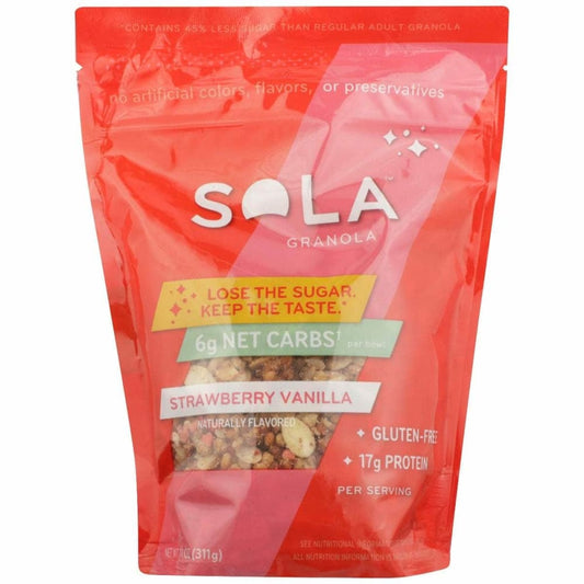 SOLA SOLA Strawberry Vanilla Almond Granola, 11 oz