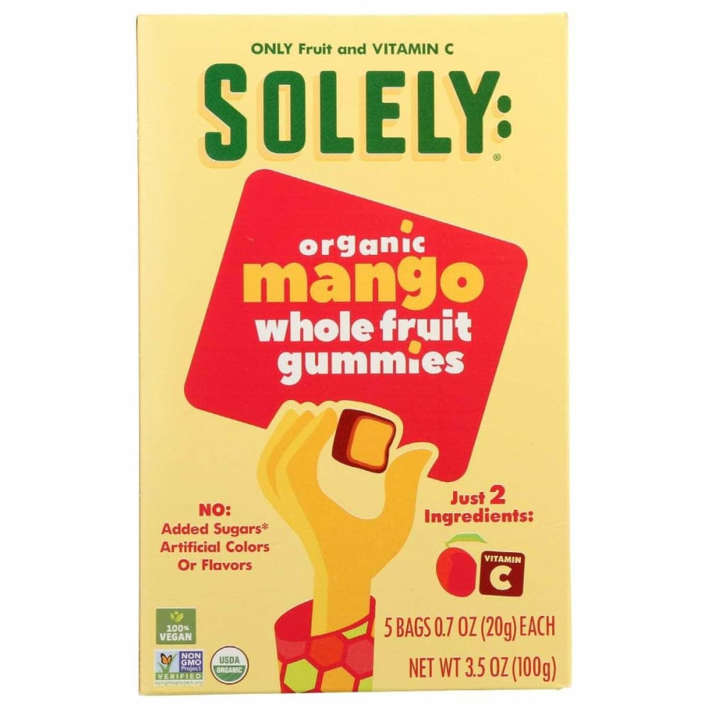 SOLELY Grocery > Chocolate, Desserts and Sweets > Candy SOLELY Fruit Gummies Mango, 3.5 oz