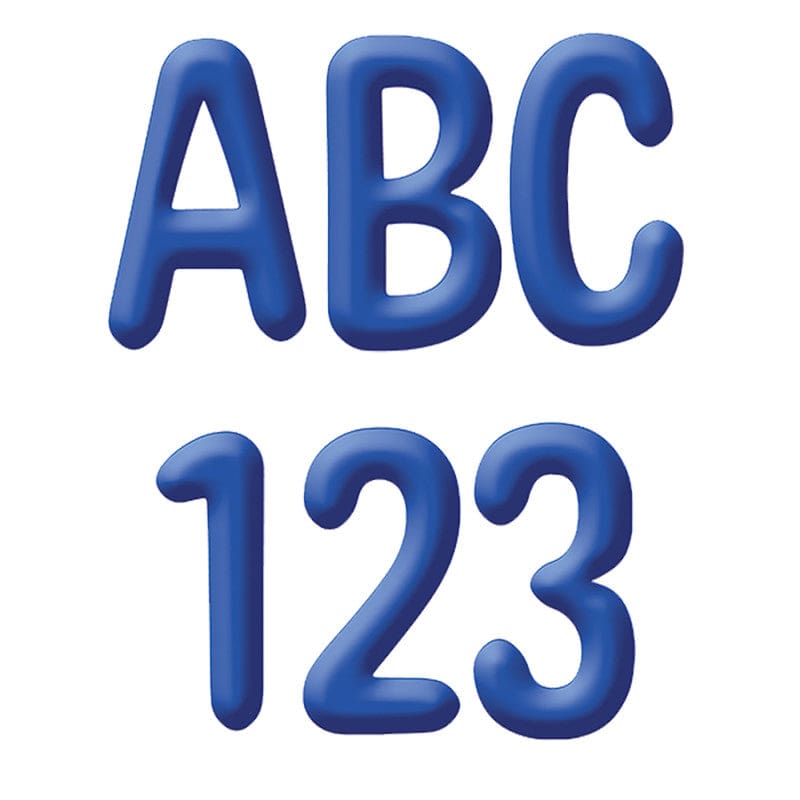 Solid Blue 4In Deco Letters Color My World (Pack of 6) - Letters - Eureka