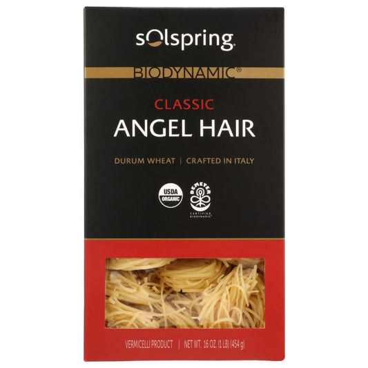 SOLSPRING: Organic Angel Hair Durum Wheat Pasta 16 oz (Pack of 3) - Grocery > Meal Ingredients > Noodles & Pasta - SOLSPRING