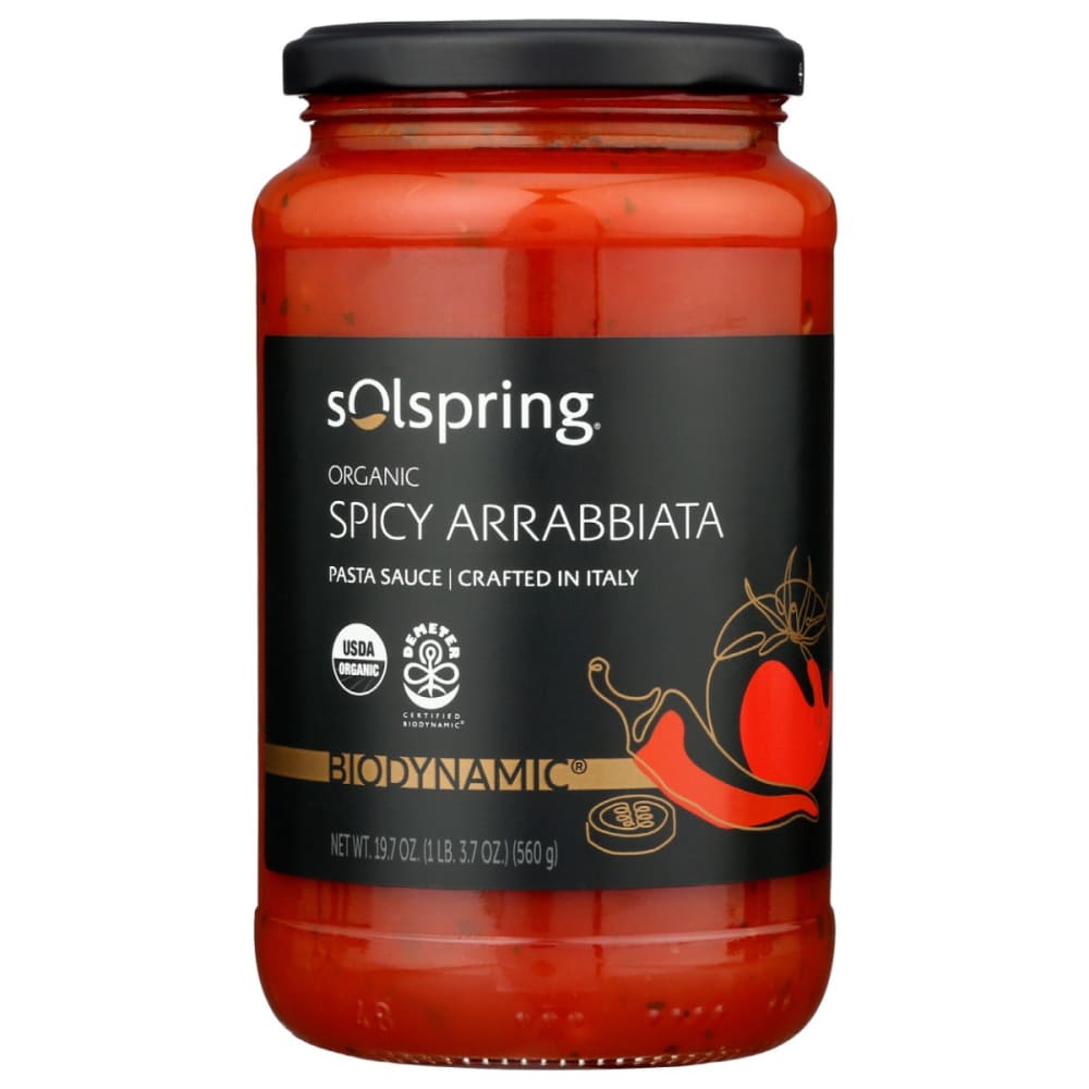 SOLSPRING: Spicy Arrabbiata Italian Pasta Sauce 19.7 oz (Pack of 3) - SOLSPRING