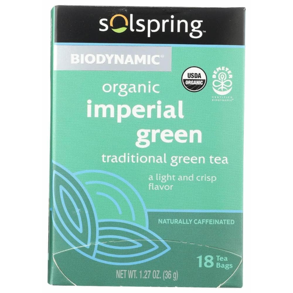 SOLSPRING Grocery > Beverages > Coffee, Tea & Hot Cocoa SOLSPRING: Tea Green Imperial, 1 ea