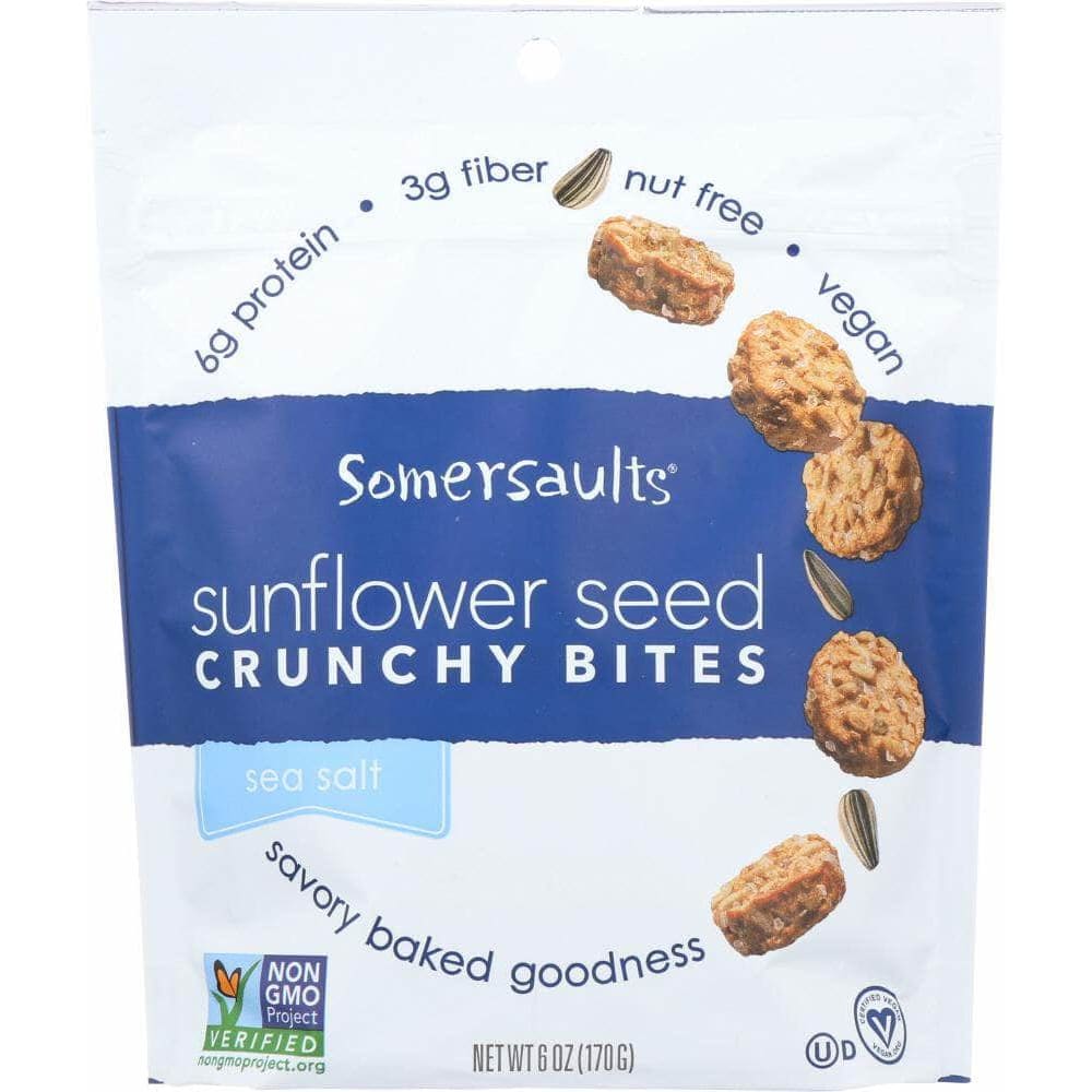 Somersaults Somersaults Sunflower Seed Snack Pacific Sea Salt, 6 oz