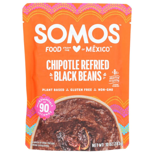 SOMOS: Chipotle Refried Black Beans 10 oz (Pack of 5) - Grocery > Meal Ingredients > Beans - SOMOS