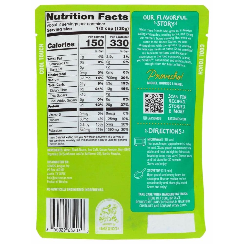 SOMOS Grocery > Meal Ingredients > Beans SOMOS: Mexican Black Beans, 10 oz