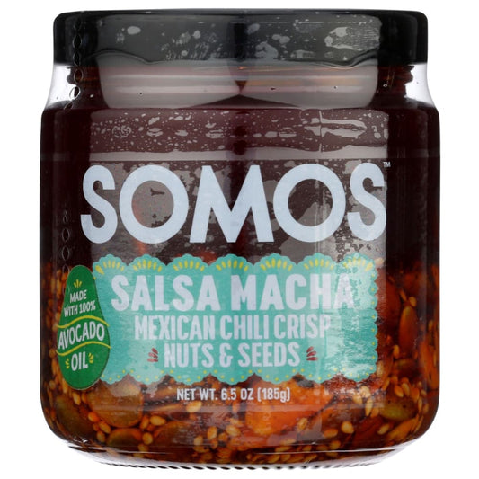 SOMOS: Salsa Macha W Nuts Seeds 6.5 oz (Pack of 3) - Grocery > Cooking & Baking > Extracts Herbs & Spices - SOMOS