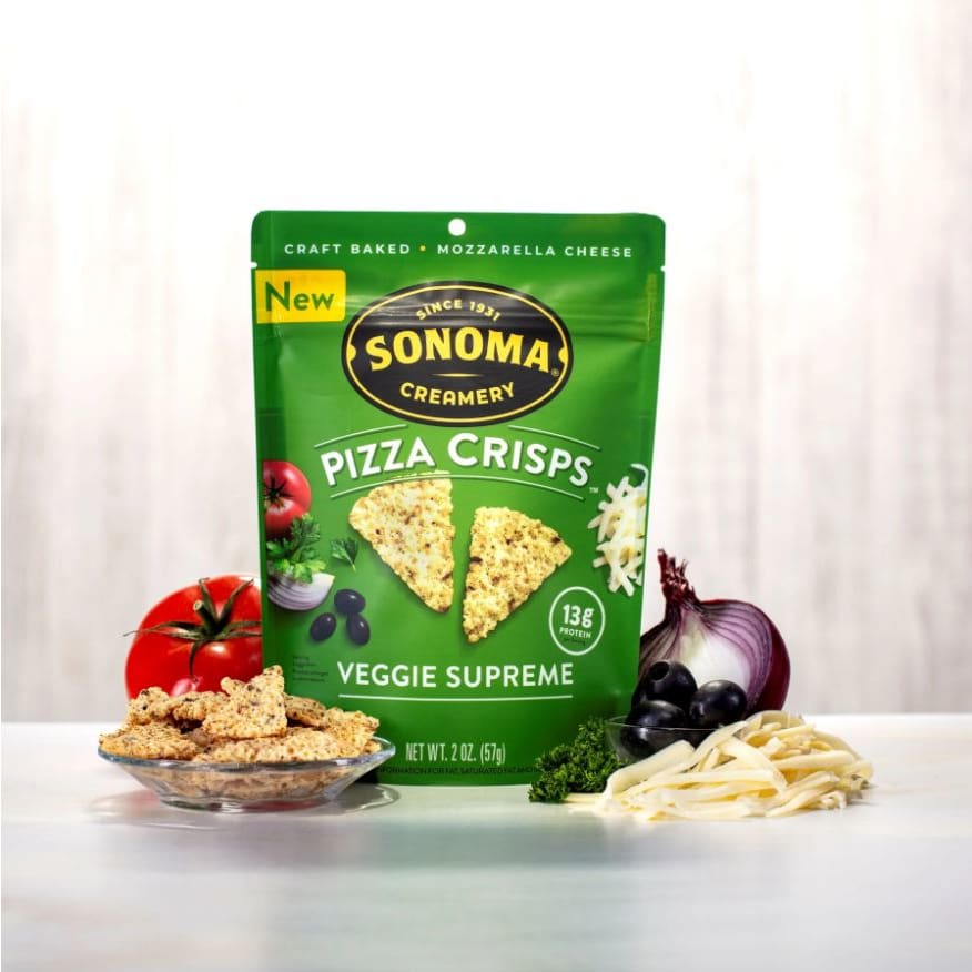 SONOMA CREAMERY: Veggie Supreme Pizza Crisps 2 oz (Pack of 5) - SONOMA CREAMERY