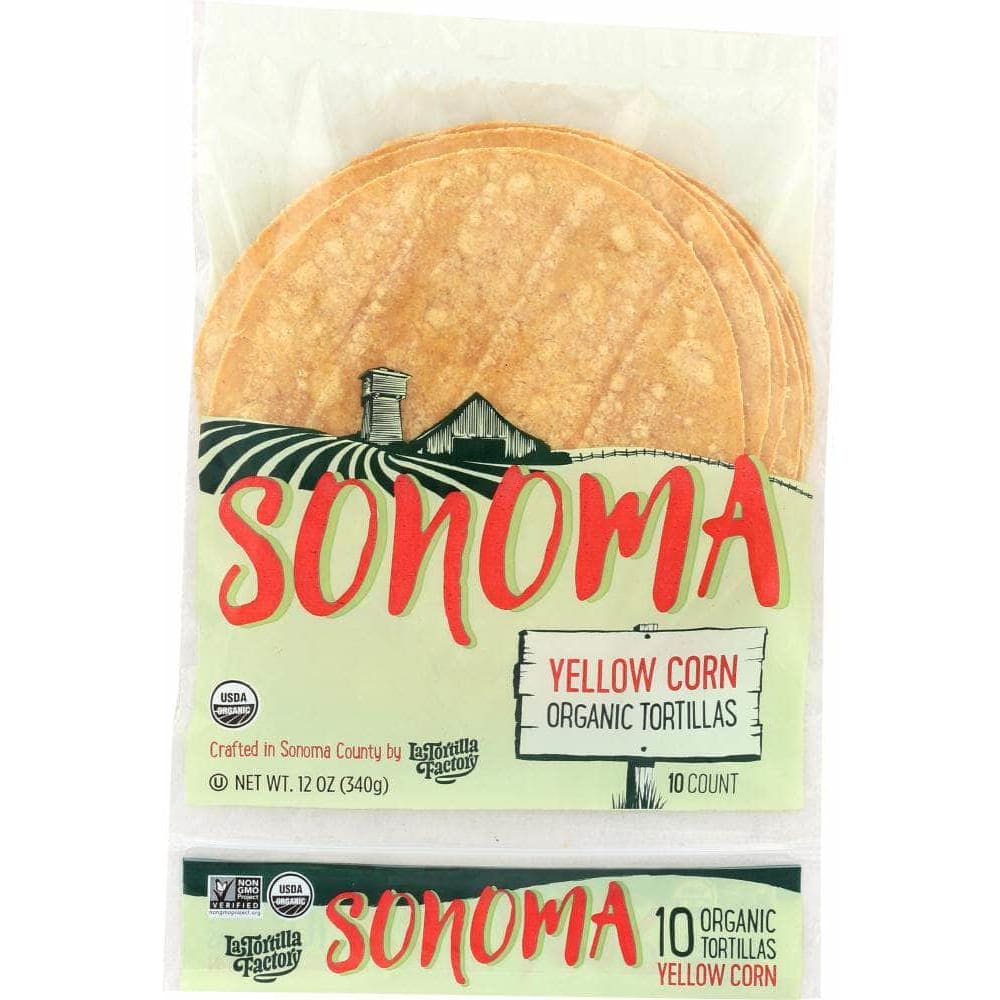 Sonoma Sonoma Yellow Corn Organic Tortillas, 12 oz