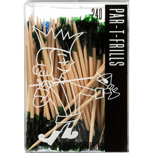 SOODHALTER Soodhalter Par-T-Frills Wooden Toothpick, 240 Pc