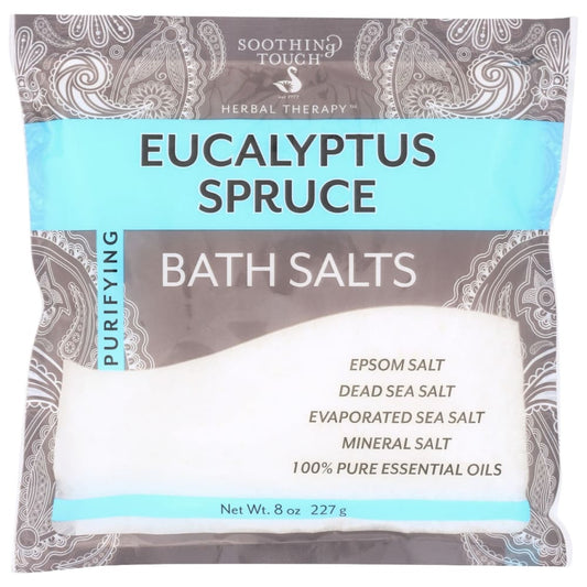 SOOTHING TOUCH: Bath Salt Eucalyptus 8 oz (Pack of 6) - Beauty & Body Care > Soap and Bath Preparations > Bath Salts & Fragrance - SOOTHING