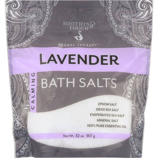SOOTHING TOUCH: Bath Salt Lavender 32 oz (Pack of 4) - Beauty & Body Care > Soap and Bath Preparations > Bath Salts & Fragrance - SOOTHING