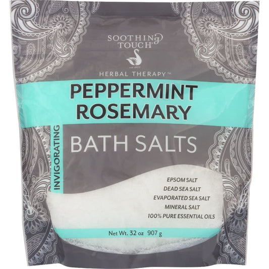 SOOTHING TOUCH: Bath Salt Pepmnt Rosemary 32 oz (Pack of 4) - Beauty & Body Care > Soap and Bath Preparations > Bath Salts & Fragrance -