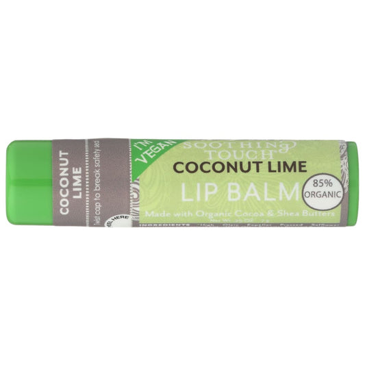 SOOTHING TOUCH: Lip Balm Coconut Lime Tube 0.25 oz (Pack of 6) - Beauty & Body Care > Skin Care > Lip Balm - SOOTHING TOUCH