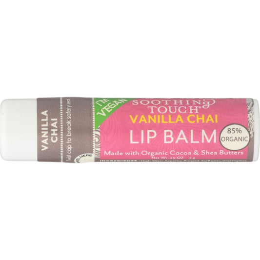 SOOTHING TOUCH: Lip Balm Vegan Chai Vanilla 0.25 oz (Pack of 6) - Beauty & Body Care > Skin Care > Lip Balm - SOOTHING TOUCH
