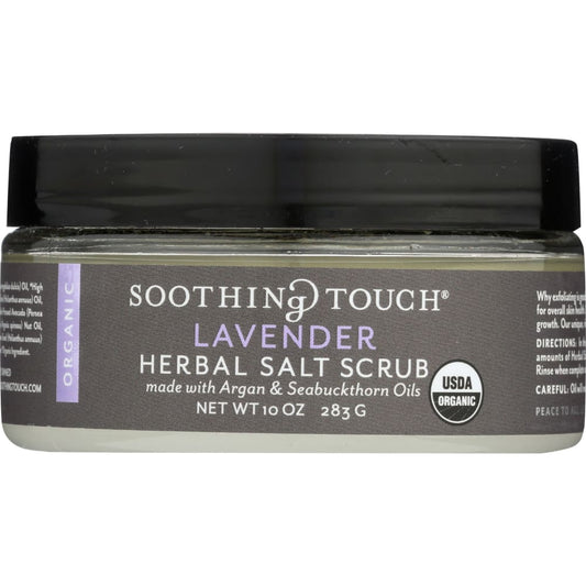 SOOTHING TOUCH: Scrub Lavender Herbl Salt 10 oz (Pack of 4) - Beauty & Body Care > Soap and Bath Preparations > Bath Salts & Fragrance -