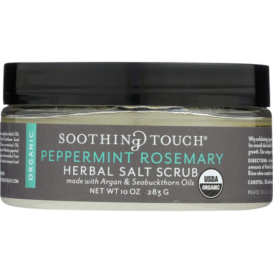 SOOTHING TOUCH: Scrub Peppmnt Rosmary Slt 10 oz (Pack of 4) - Beauty & Body Care > Soap and Bath Preparations > Bath Salts & Fragrance -