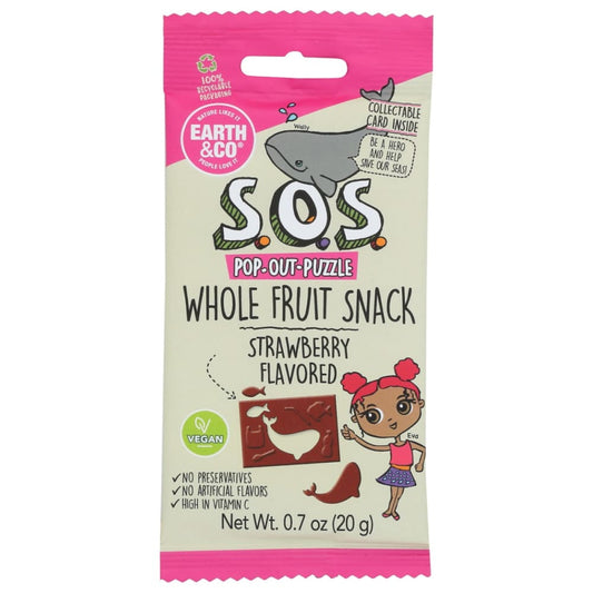 SOS FRUIT SNACKS: Fruit Snacks Strwbrry 3.5 OZ (Pack of 4) - Fruit Snacks - SOS FRUIT SNACKS