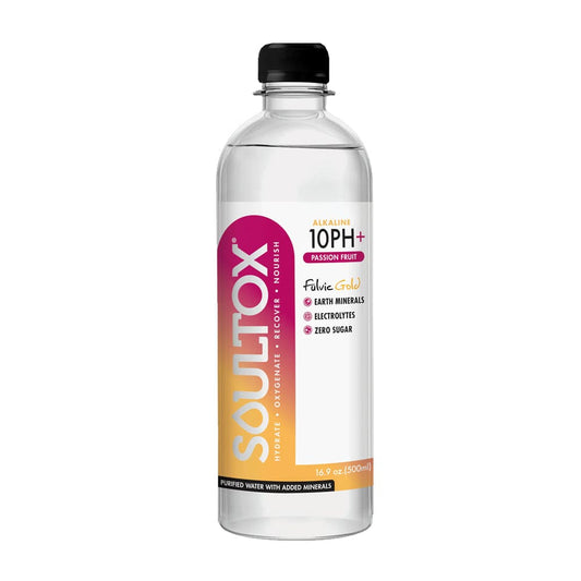 SOULTOX: Water Alkaline Passion Fruit 16.9 fo (Pack of 6) - Beverages > Water - SOULTOX