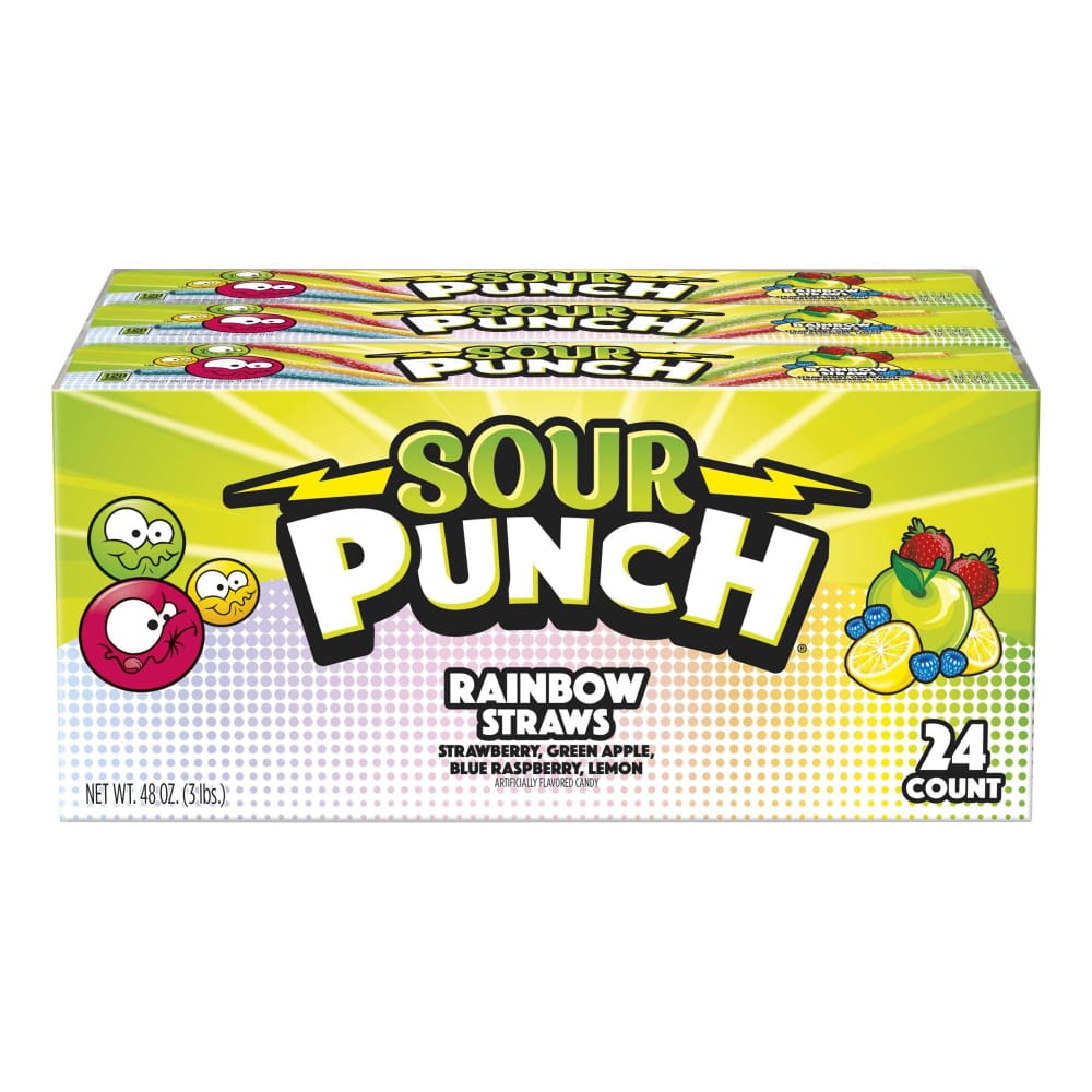 Sour Punch Rainbow Straws 24 ct. - Sour Punch