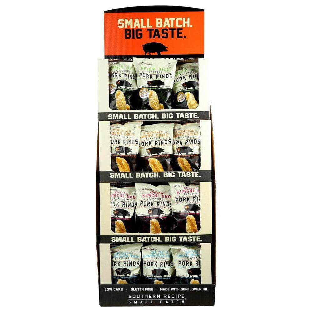 Southern Recipe Small Batch Southern Recipe Small Batch Pork Rinds 48 Pieces 4 Variety Display, 1 Ds