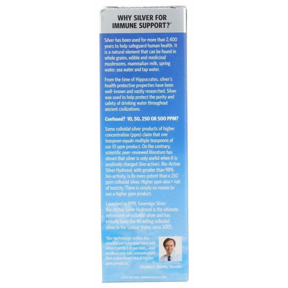 SOVEREIGN SILVER Health > Vitamins & Supplements SOVEREIGN SILVER: Bio Active Silver Hydrosol Dropper Top, 2 oz