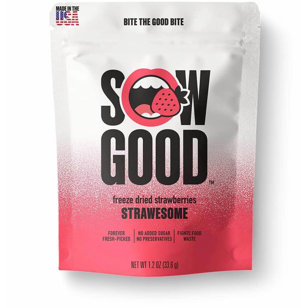 Sow Good Grocery > Snacks > Fruit Snacks SOW GOOD: Freeze Dried Strawberry Snack, 1.2 oz