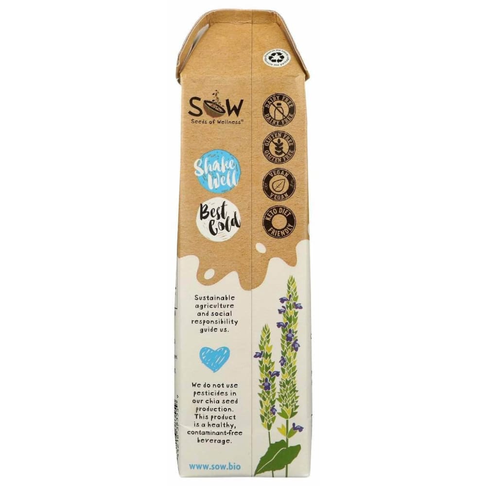SOW Sow Milk Chia Unswtd Original, 32 Fo