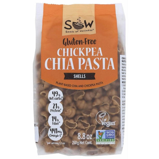 SOW Sow Pasta Chickpea Chia Shell, 8.8 Oz