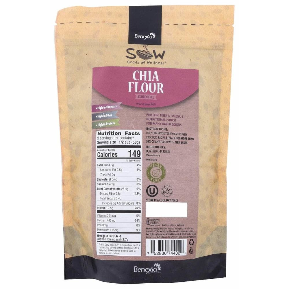SOW Grocery > Cooking & Baking > Flours SOW: Pure Chia Flour, 16 oz