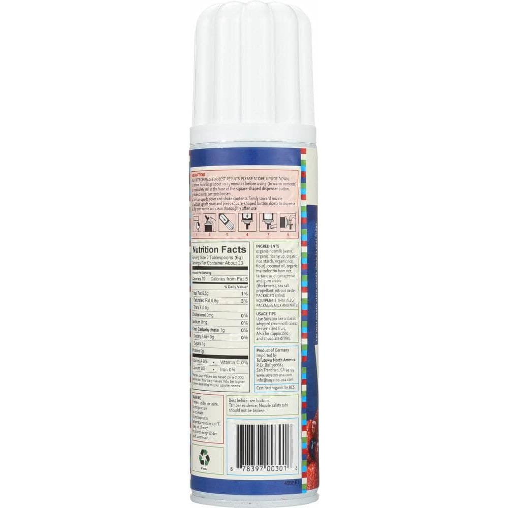 Soyatoo Soyatoo Rice Whip Topping, 7 oz