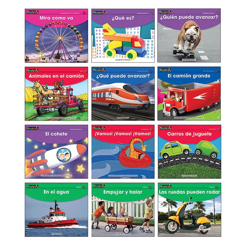 Spanish Transportation Theme Set Early Rising Readers - Books - Newmark Learning