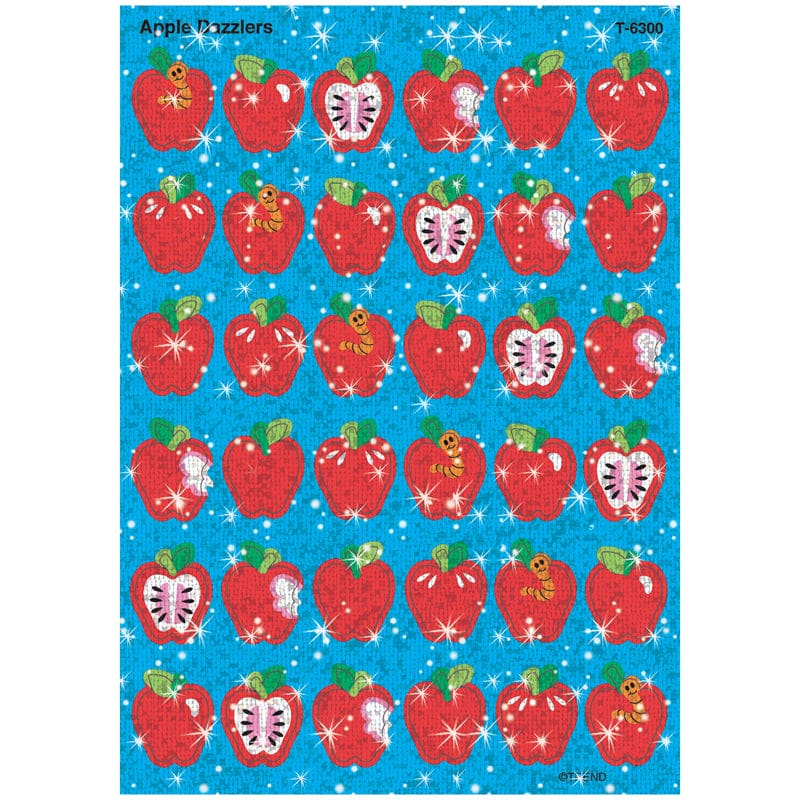 Sparkle Stickers Apple Dazzlers (Pack of 12) - Stickers - Trend Enterprises Inc.