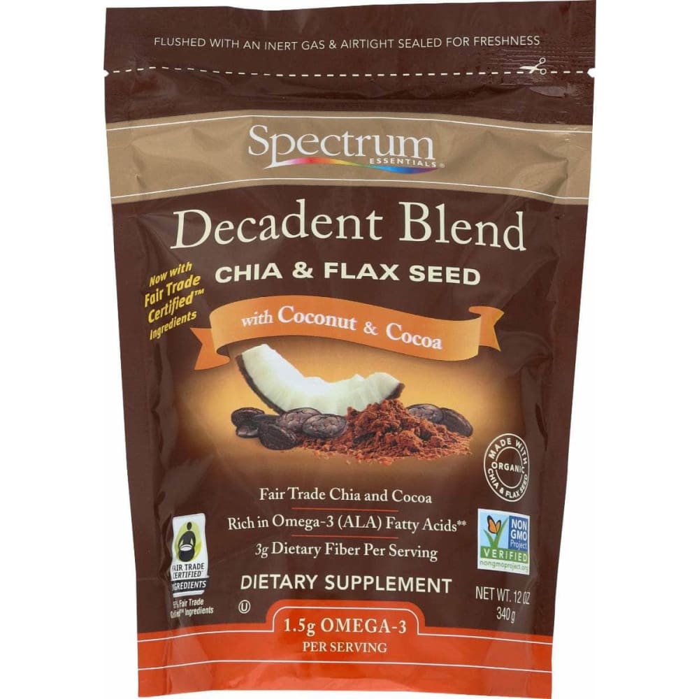 SPECTRUM ESSENTIAL SPECTRUM ESSENTIAL Flax Seed Chia Cocoa Cocnt, 12 oz