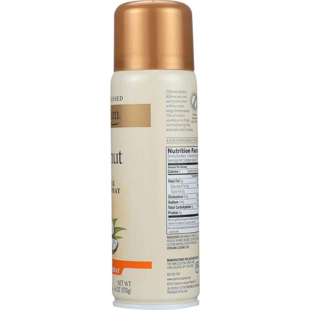 Spectrum Organic Products Spectrum Naturals Coconut Spray Oil, 6 oz