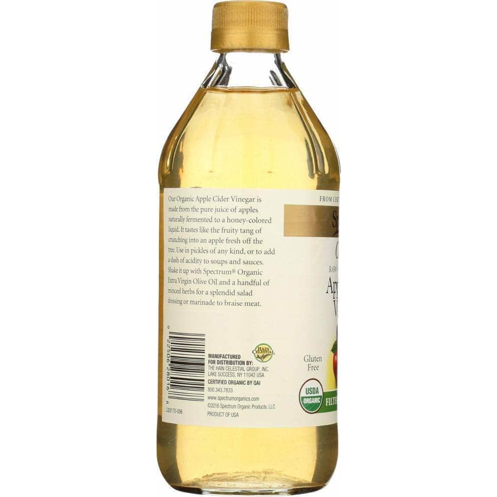 Spectrum Organic Products Spectrum Naturals Vinegar Apple Cider Filtered, 16 oz