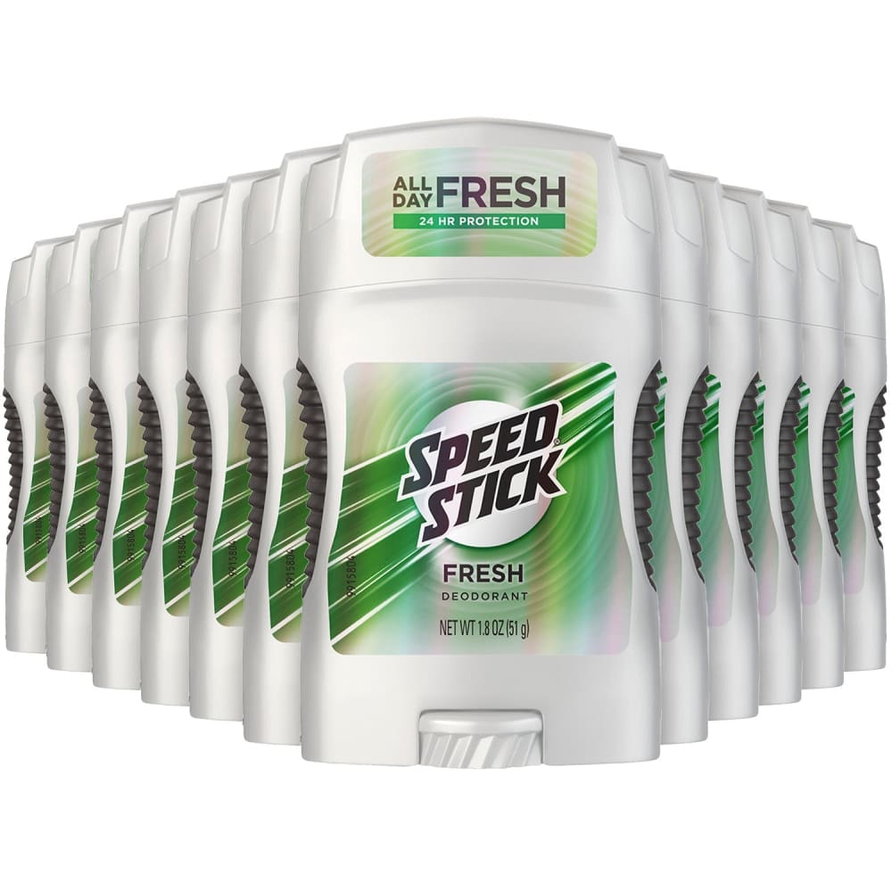 Speed Stick Deodorant Active Fresh Bulk - 1.8 oz - 12 Pack - Solid - speed stick