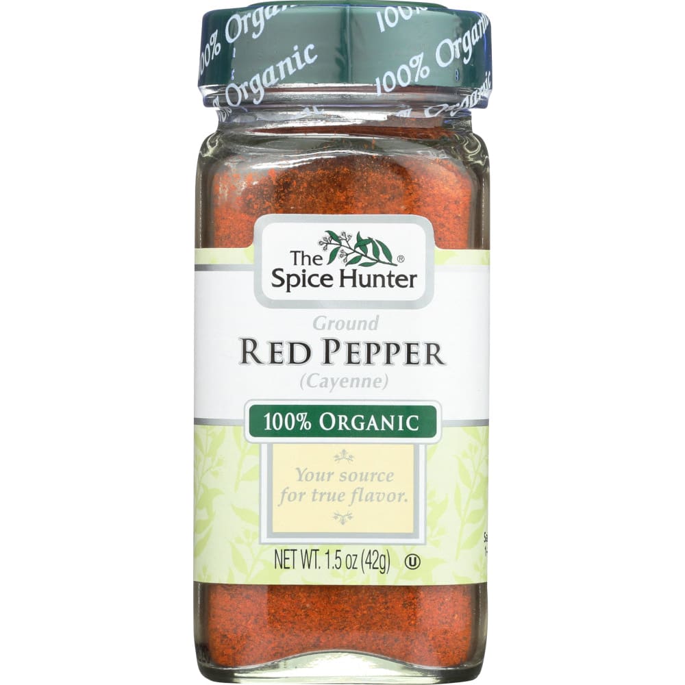 SPICE HUNTER: Organic Ground Red Pepper Cayenne 1.5 oz (Pack of 4) - Grocery > Natural Snacks > Snacks - SPICE HUNTER