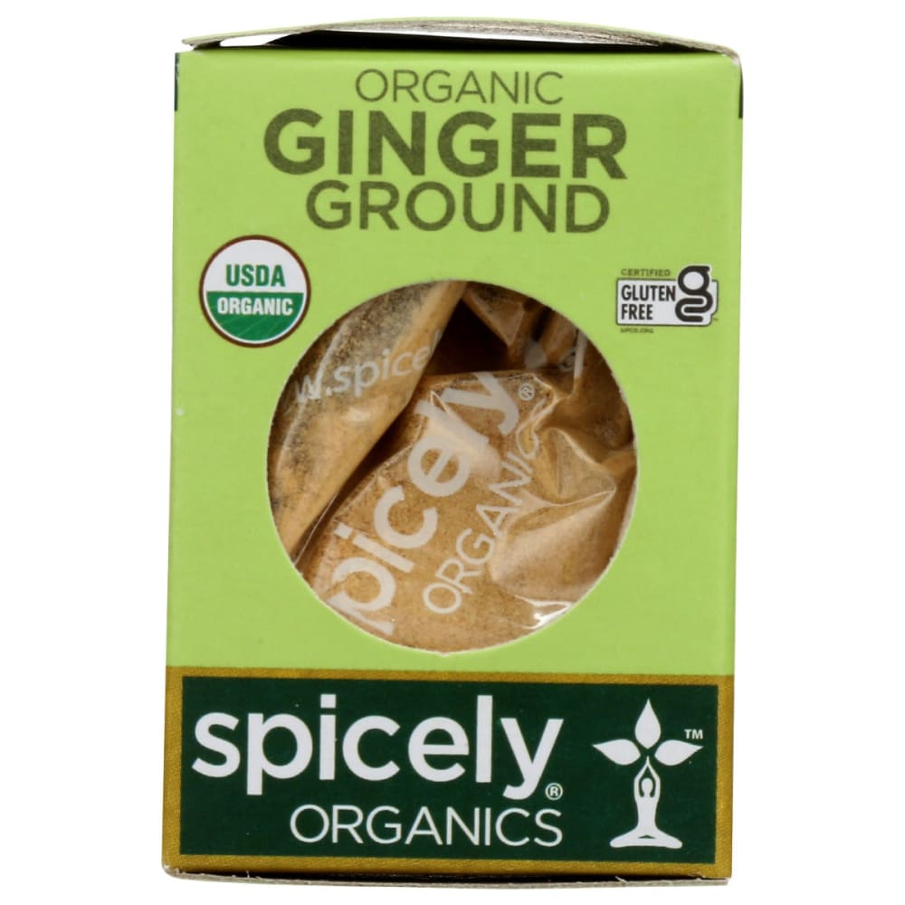SPICELY ORGANICS: Spice Ginger Ground Box 0.4 oz (Pack of 5) - SPICELY ORGANICS