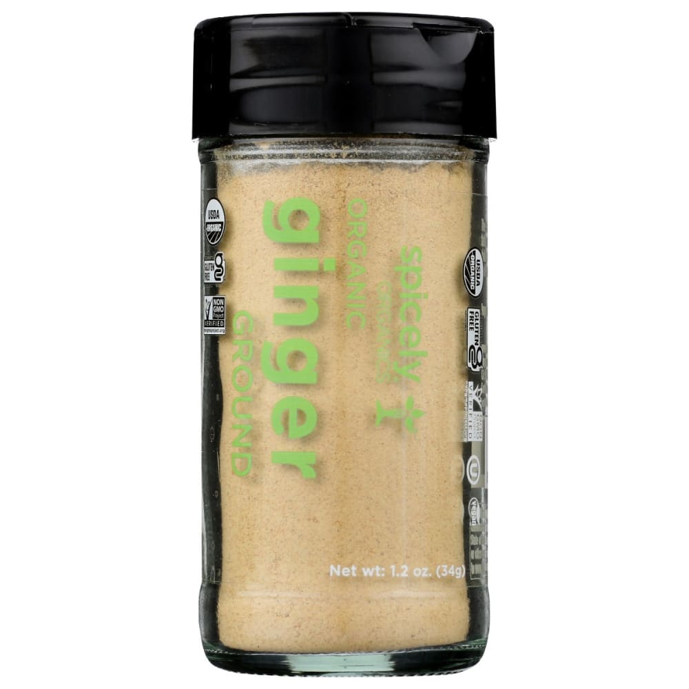 SPICELY ORGANICS: Spice Ginger Ground Jar 1.2 oz (Pack of 4) - SPICELY ORGANICS
