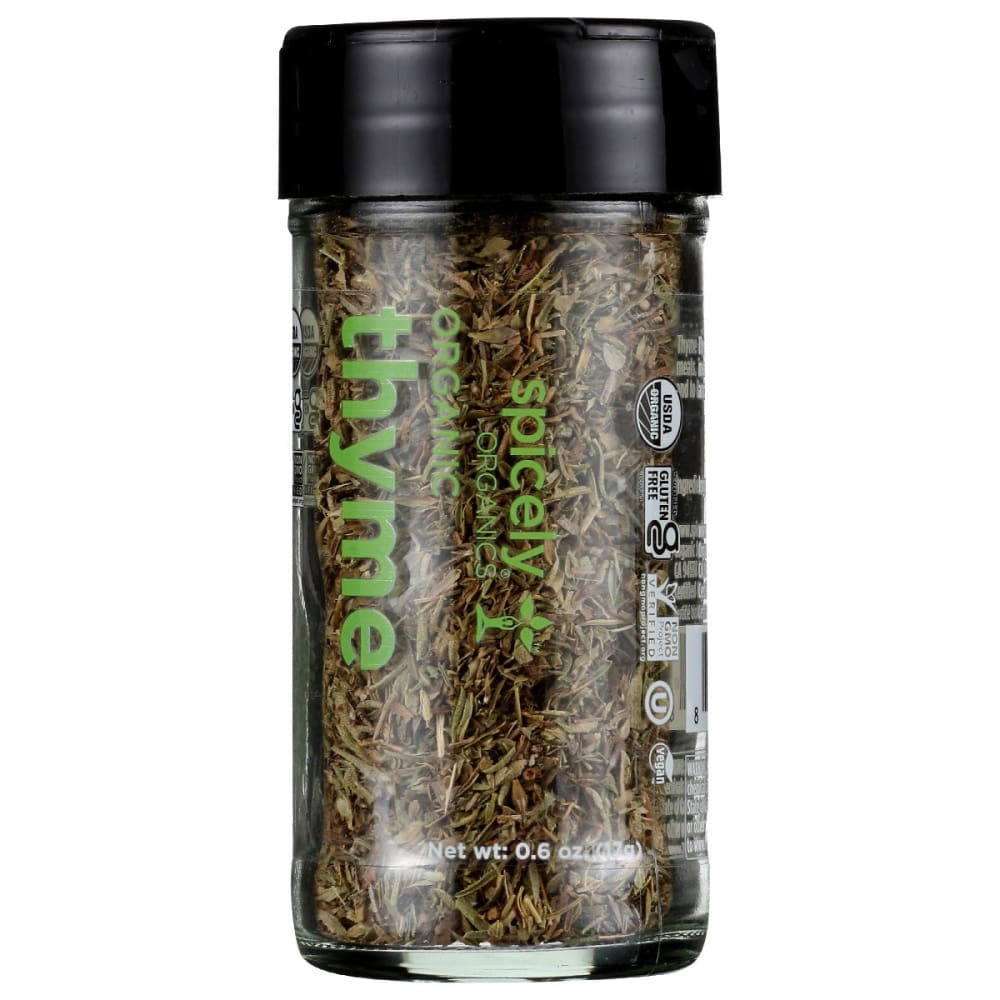 SPICELY ORGANICS: Spice Thyme Jar 0.6 oz (Pack of 4) - SPICELY ORGANICS
