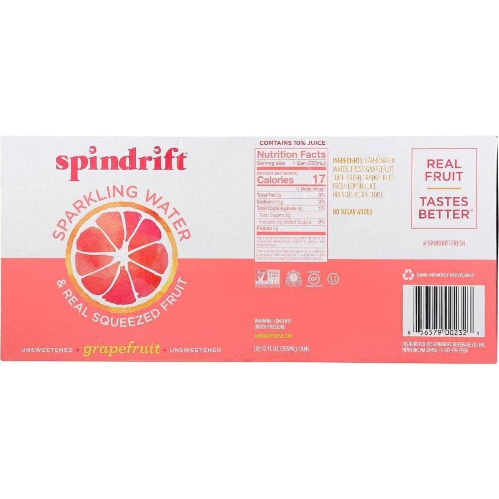Spindrift Spindrift Grapefruit Sparkling Water 8 Pack, 96 Fo